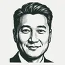 Engraved portrait of Simon Li